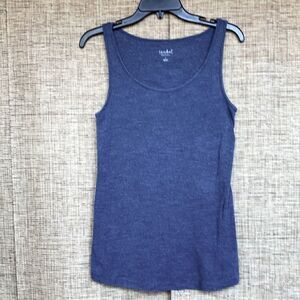 Isabel cotton modal maternity tank top color hazy navy